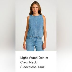 Express Denim Tank Size M NWT